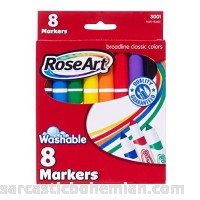 RoseArt Classic Washable Broadline Markers 8-Count Packaging May Vary DDT57 8-Count